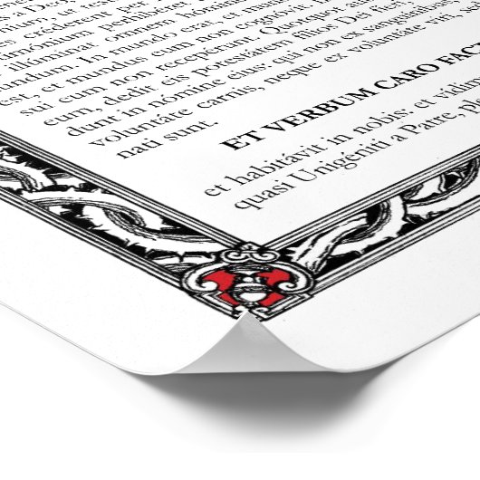 "In Principio" Side Altar Kaart Poster (Hoek)