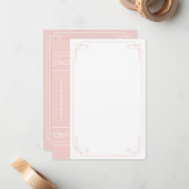 In printpapier - Bubblegum Notitiekaartje (Voorkant / Achterkant in situ)