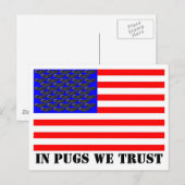 In Pugs vertrouwen we Briefkaart (Voorkant / Achterkant)