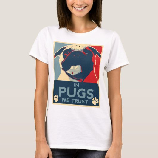 In Pugs vertrouwen we Shirt (Voorkant)