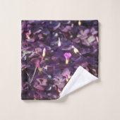 in Purple Flowers Bad Handdoek (Wasdoekje)