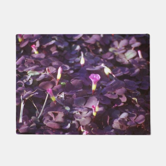  in Purple Flowers Deurmat (Voorkant)