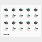 in quarantaine geplaatst Kerstmis Vierkante Sticker (Vel)