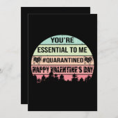 In quarantaine geplaatste Valentijnsdag Kaart 10 (Voorkant / Achterkant)