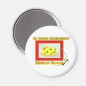In Queso Emergency Break Glass Magneet (Voorkant / Achterkant)