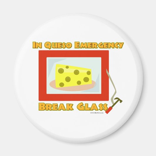 In Queso Emergency Break Glass Magneet (Voorkant)