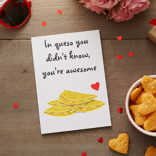 In Queso Grappig Mexicaans Eten Liefde Jubileum Kaart