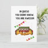 In Queso Grappig Mexicaans eten Liefde Kaart (Staand voorkant)