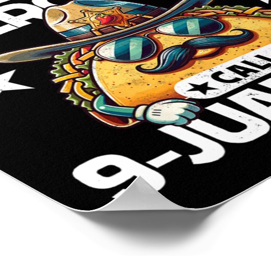 In Queso Taco noodoproep 9 Juan Juan! Fun Cinc Poster (Hoek)