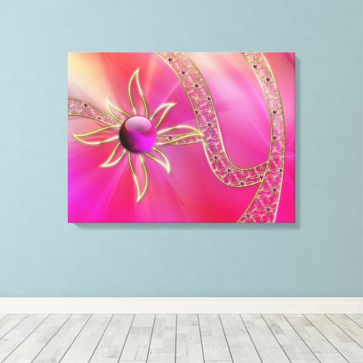 In Radiant Splendor Canvas afdrukken (Insitu (Houten vloer))