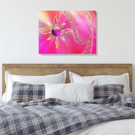 In Radiant Splendor Canvas afdrukken (Insitu (Slaapkamer))