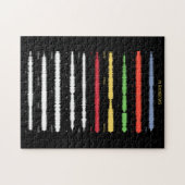 In Rainbows Soundwave Art Puzzle Legpuzzel (Horizontaal)