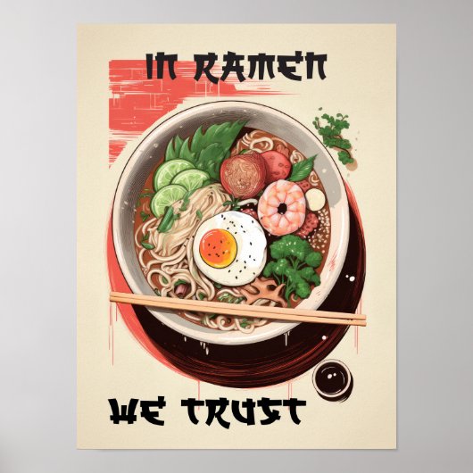 In Ramen vertrouwen we op Wall Art voor Noodle Lov Poster (Voorkant)
