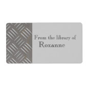 In reliëf gemaakt Aluminiummetaal kijk Douaneboeke Etiket (Voorkant)