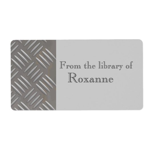 In reliëf gemaakt Aluminiummetaal kijk Douaneboeke Etiket (Voorkant)