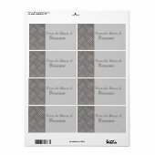 In reliëf gemaakt Aluminiummetaal kijk Douaneboeke Etiket (Full Sheet)