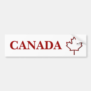 In reliëf gemaakt Canadees maanblad Bumpersticker