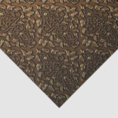 In reliëf gemaakt messing verlaat ontkoppelingspap tissuepapier (Detail)