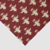 In reliëf gemaakt Middeleeuws Kroonkoningin  Bijen Tissuepapier (Detail)