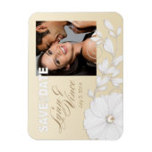 in reliëf gemaakt Posy Bewaar de datum Magneet (Verticaal)