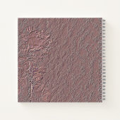  in reliëf gemaakt Roos Gold Foil Weduwboek Notitieboek (Achterkant)