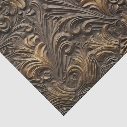 In reliëf gemaakte interweaving patroon decoupage tissuepapier (Detail)