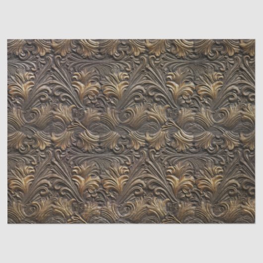 In reliëf gemaakte interweaving patroon decoupage tissuepapier (Voorkant)