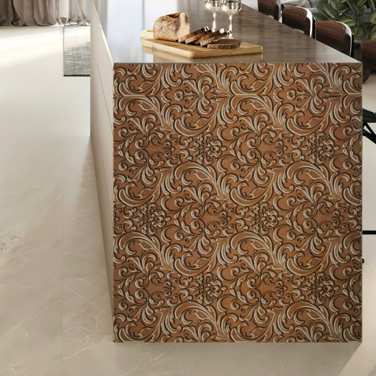 In reliëf gemaakte Messing Scrolls Decoupage Tissu Tissuepapier