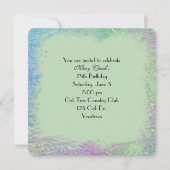 In reliëf gemaakte Waterverf Abstracte Uitnodiging (Voorkant)