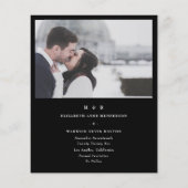 In reliëf opgeslagen op de datum van het Elegant B Flyer (Achterkant)