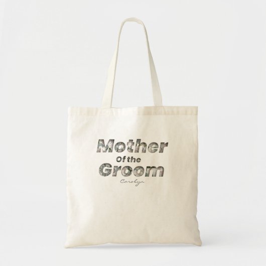 In reliëf Schattige Retro Groen Wit Moeder van de Tote Bag (Voorkant)