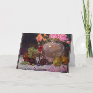 "In Remembrance" gevouwen wenskaart Kaart