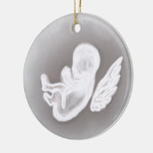 In Remembrance Miskraam Gedicht Snow Angel Keramisch Ornament (Links)