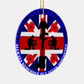 In Remembrance of our fallen UK Heroes Keramisch Ornament (Rechts)