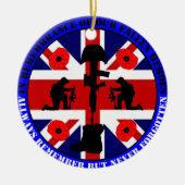 In Remembrance of our fallen UK Heroes Keramisch Ornament (Voorkant)