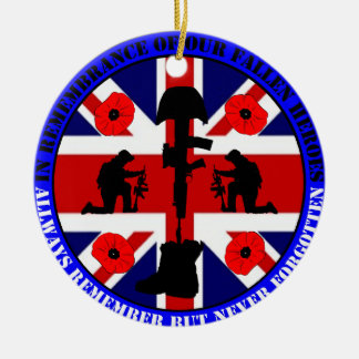 In Remembrance of our fallen UK Heroes Keramisch Ornament
