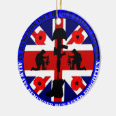 In Remembrance of our fallen UK Heroes Keramisch Ornament (Links)