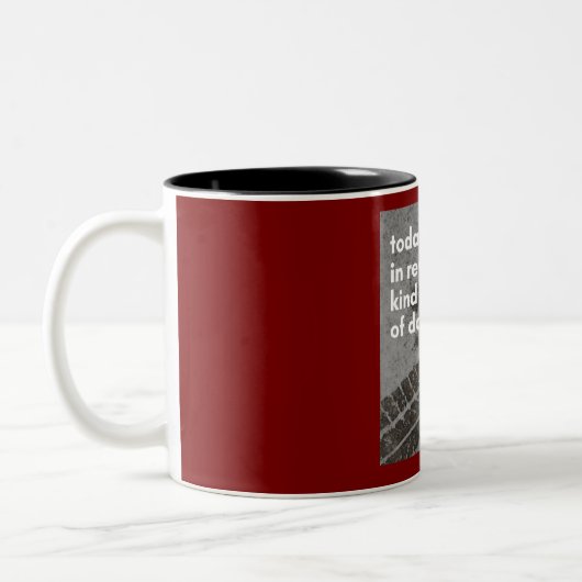In Reverse Kind of Day Mug Tweekleurige Koffiemok (Links)