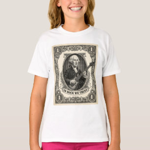In Rock We Trust 1 Rock Washington Gitaar Vintage T-shirt