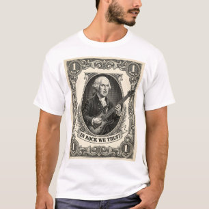 In Rock We Trust 1 Rock Washington Gitaar Vintage T-shirt