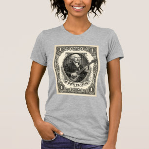 In Rock We Trust 1 Rock Washington Gitaar Vintage T-shirt