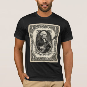 In Rock We Trust 1 Rock Washington Gitaar Vintage T-shirt