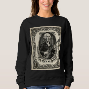 In Rock We Trust 1 Rock Washington Gitaar Vintage Trui