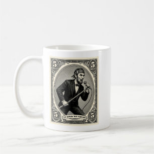 In Rock We Trust 5 Rocks Lincoln Zanger Koffiemok