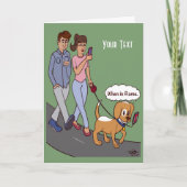 In Rome gevouwen Wenskaart Kaart (Voorkant)