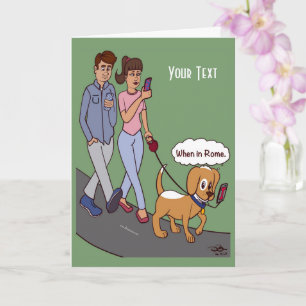 In Rome gevouwen Wenskaart Kaart