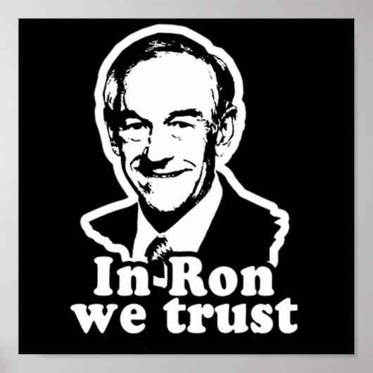 In Ron vertrouwen we het Poster van de Campagne (Voorkant)
