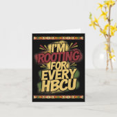 In Rooting voor elke HBCU - Rooting Support Kaart (Gele Bloem)