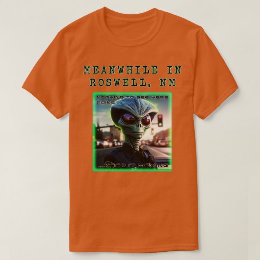 In Roswell 1 T-shirt (Design voorkant)
