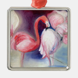  in roze 2012 metalen ornament